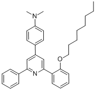 N,n-dimethyl-4-(2-(2-(octyloxy)phenyl)-6-phenylpyridin-4-yl)aniline Structure,144190-25-0Structure