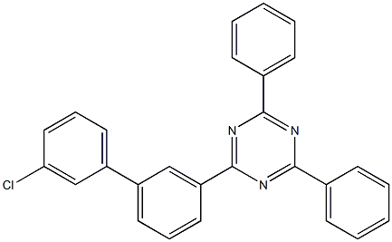 2-(3-Chloro[1,1-biphenyl]-3-yl)-4,6-diphenyl-1,3,5-triazine Structure,1443049-83-9Structure