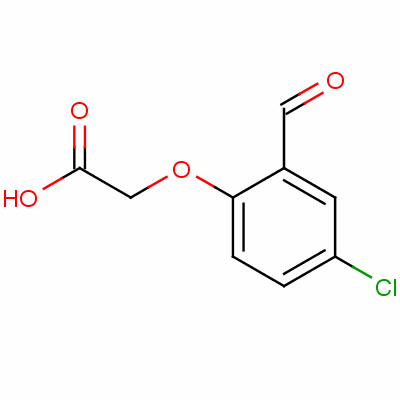 (4-Chloro-2-formylphenoxy)acetic acid Structure,14440-47-2Structure