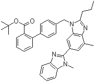 4’-[[1,4’-Dimethyl-2’-propyl(2,6’-bi-1H-benzimidazol)-1’-yl]-methyl]-1,1’-biphenyl-2-carboxylic acid 1,1-dimethylethyl ester Structure,144702-26-1Structure