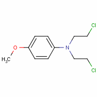 N,n-bis(2-chloroethyl)-4-methoxybenzenamine Structure,1448-52-8Structure