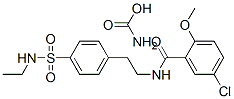 Ethyl 4-[2-(5-chloro-2-methoxybenzamido)ethyl]benzene sulfonamide carbamate Structure,14511-59-2Structure