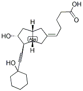 (5E)-5-[(3as,4s,5r,6as)-5-hydroxy-4-[(1-hydroxycyclohexyl)ethynyl]hexahydro-2(1h)-pentalenylidene]pentanoic acid Structure,145375-81-1Structure