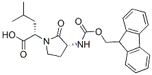 (2S)-2-[(3r)-3-{[(9h-fluoren-9-ylmethoxy)carbonyl]amino}-2-oxo-1-pyrrolidinyl]-3-methylbutanoic acid Structure,145484-45-3Structure