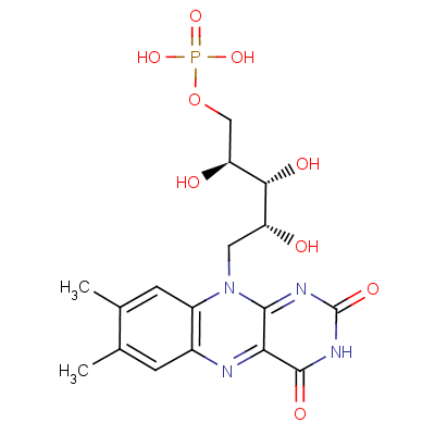 Riboflavin 5-(dihydrogen phosphate) Structure,146-17-8Structure