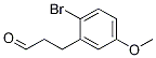 2-Bromo-5-methoxy-benzenepropanal Structure,146175-93-1Structure