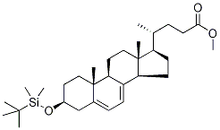 (3Beta)-3-[(tert-butyldimethylsilyl)oxy]-chola-5,7-dien-24-oic acid methyl ester Structure,146177-13-1Structure