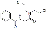 Benzamide,n-[2-[bis(2-chloroethyl)amino]-1-methyl-2-oxoethyl]- Structure,1462-81-3Structure