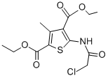 Diethyl 5-[(chloroacetyl)amino]-3-methylthiophene-2,4-dicarboxylate Structure,146381-87-5Structure