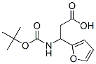 3-Tert-butoxycarbonylamino-3-furan-2-yl-propionic acid Structure,14676-03-0Structure