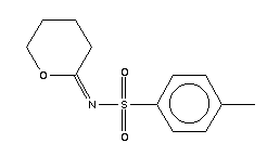 Benzenesulfonamide,4-methyl-n-(tetrahydro-2h-pyran-2-ylidene)- Structure,1468-27-5Structure