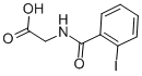 2-(2-Iodobenzamido)aceticacid Structure,147-58-0Structure