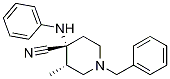 Trans-3-methyl-4-(phenylamino)-1-(phenylmethyl)-4-piperidinecarbonitrile Structure,147292-25-9Structure