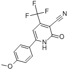 3-Cyano-4-trifluoromethyl-6-(4-methoxyphenyl)-pyridine-2-one Structure,147381-61-1Structure