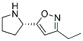 Isoxazole, 3-ethyl-5-(2-pyrrolidinyl)-, (s)-(9ci) Structure,147402-55-9Structure