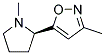 Isoxazole, 3-methyl-5-[(2r)-1-methyl-2-pyrrolidinyl]-(9ci) Structure,147402-73-1Structure