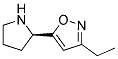 Isoxazole, 3-ethyl-5-(2-pyrrolidinyl)-, (r)-(9ci) Structure,147402-75-3Structure