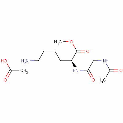 N-acetylglycyl-l-lysine methyl ester monoacetate Structure,14752-92-2Structure