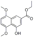 4-Hydroxy-5,8-dimethoxy-2-naphthalenecarboxylic acid ethyl ester Structure,147589-45-5Structure