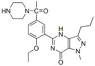 5-[2-Ethoxy-5-(1-piperazinylacetyl)phenyl]-1-methyl-3-propyl-1,4-dihydro-7h-pyrazolo[4,3-d]pyrimidin-7-one Structure,147676-55-9Structure