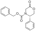 (5S)-3,4,5,6-tetrahydro-5-phenyl-n-(benzyloxycarbonyl)-4(h)-1,4-oxazin-2-one Structure,147700-91-2Structure