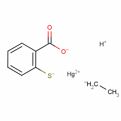 2-(Ethylmercuriothio)benzoic acid Structure,148-61-8Structure