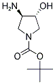 trans-3-Amino-1-Boc-4-hydroxypyrrolidine Structure,148214-90-8Structure