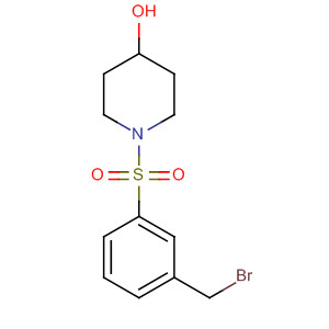 1-((3-(Bromomethyl)phenyl)sulfonyl)piperidin-4-ol Structure,148583-70-4Structure