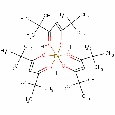 Tris(2,2,6,6tetramethyl-3,5-heptanedionato)iron(Ⅲ) Structure,14876-47-2Structure