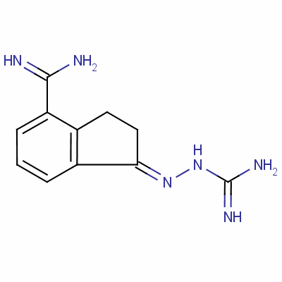 2-(4-Carbamimidoyl-2,3-dihydro-1h-inden-1-ylidene)hydrazinecarboximidamide Structure,149400-88-4Structure