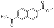 6-(Aminocarbonyl)-2-naphthalenecarboxylic acid,methyl ester Structure,149505-88-4Structure