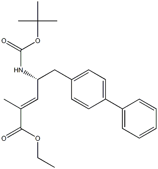 (4R)-5-[1, 1’-biphenyl]-4-yl-4-[[(1, 1-dimethylethoxy) carbonyl] amino]-2-methyl-2-pentenoic acid ethyl ester Structure,149709-59-1Structure