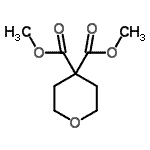 Tetrahydropyran-4,4-dicarboxylic Acid Dimethyl Ester Structure,149777-00-4Structure