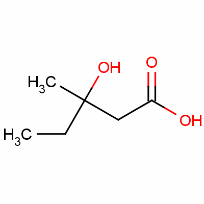 3-Hydroxy-3-methyl-n-valeric acid Structure,150-96-9Structure