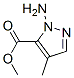 1H-pyrazole-5-carboxylicacid,1-amino-4-methyl-,methylester(9ci) Structure,150017-56-4Structure