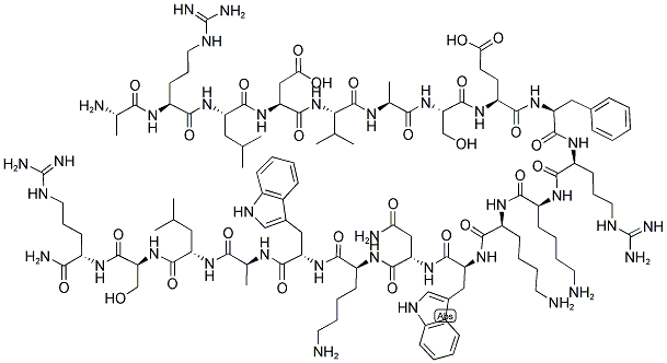 H-ala-arg-leu-asp-val-ala-ser-glu-phe-arg-lys-lys-trp-asn-lys-trp-ala-leu-ser-arg-nh2 Structure,150238-87-2Structure