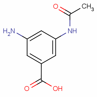 Benzoic acid,3-(acetylamino)-5-amino- Structure,15089-84-6Structure