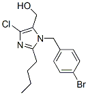 1H-Imidazole-5-methanol, 1-[(4-bromophenyl)methyl]-2-butyl-4-chloro- Structure,151012-31-6Structure