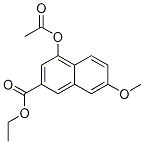 4-(Acetyloxy)-7-methoxy-2-naphthalenecarboxylic acid ethyl ester Structure,151502-72-6Structure