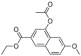 4-(Acetyloxy)-6-methoxy-2-naphthalenecarboxylic acid ethyl ester Structure,151502-73-7Structure