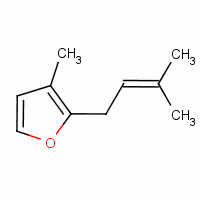 Furan, 3-methyl-2-(3-methyl-2-butenyl)- Structure,15186-51-3Structure