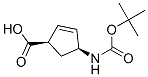 (+)-(1R,4s)-n-boc-4-aminocyclopent-2-enecarboxylic acid Structure,151907-80-1Structure