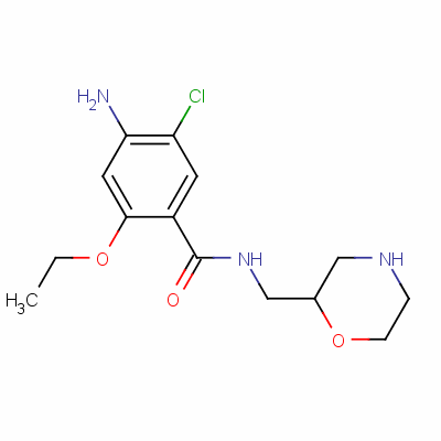 4-Amino-5-chloro-2-ethoxy-n-(morpholin-2-ylmethyl)benzamide Structure,152013-26-8Structure