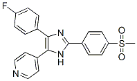 4-{4-(4-Fluorophenyl)-2-[4-(methylsulfonyl)phenyl]-1h-imidazol-5-yl}pyridine Structure,152121-46-5Structure