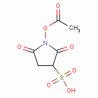 1-Acetyloxy-2,5-dioxopyrrolidine-3-sulfonic acid Structure,152305-87-8Structure