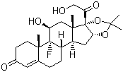 9-Fluoro-16a,17-(isopropylidenedioxy)corticosterone Structure,1524-86-3Structure