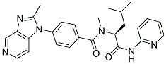 Benzamide, n-methyl-4-(2-methyl-1h-imidazo[4,5-c]pyridin-1-yl)-n-[3-methyl-1-[(2-pyridinylamino)carbonyl]butyl]-, (s)-(9ci) Structure,152551-17-2Structure