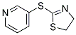 Pyridine, 3-[(4,5-dihydro-2-thiazolyl)thio]-(9ci) Structure,153334-49-7Structure