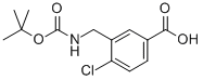 3-{[(Tert-butoxycarbonyl)amino]methyl}-4-chlorobenzoic acid Structure,153346-57-7Structure