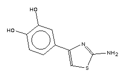 4-(2-Amino-thiazol-4-yl)-benzene-1,2-diol Structure,15386-52-4Structure